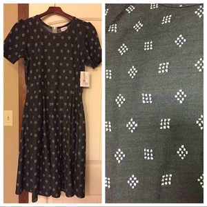 Grey  Lularoe Amelia dress NWT